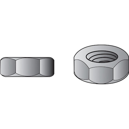 Aceds 0.38-16 in. USS Galvanized Hex Nuts 56350